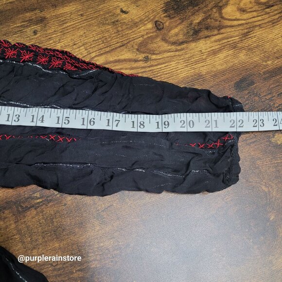 Zara Baby Doll Mini Dress S Chiffon Floral Embroidered Silver Metallic Detail - Picture 8 of 9